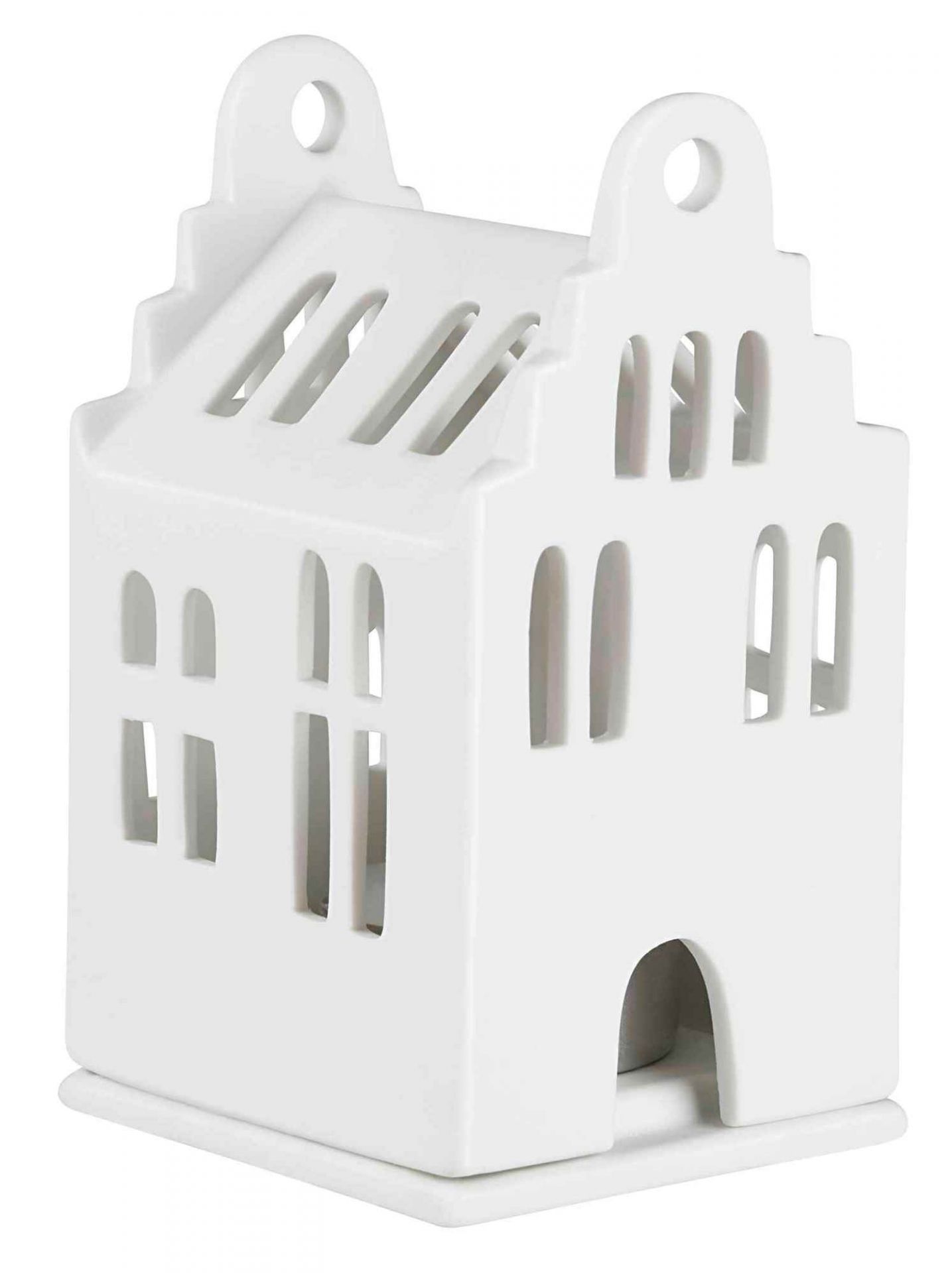 Zuhause Mini Lichthaus Giebelhaus Räder